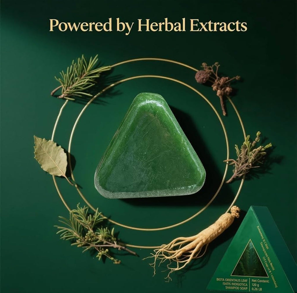 Seven green شامبو صلب بالأعشاب الطبيعية – يغذي، يقوّي، ويمنح شعرك لمعانًا طبيعيًا 👌